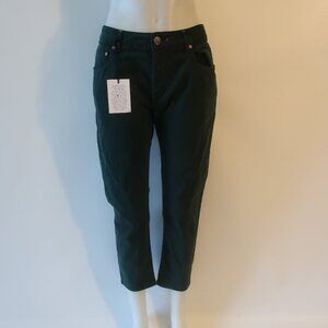 NWT Mens Handpicked Ravello Green Button-Fly Cotton Jeans 33